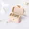Compact Travel Jewelry Organizer for Rings and Stud Earrings, Elegant Mini Ring Holder with Portable Storage Case in Pink